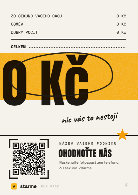 Kartička 0 Kč, nic vás to nestojí